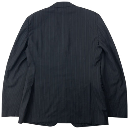 Vintage 2000s Versace Versus Pinstripe Jacket & Trousers Suit Set Size XL | XL, Black