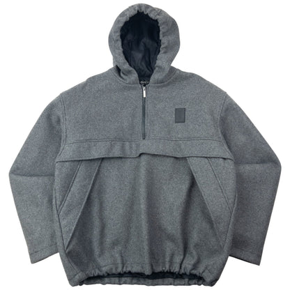 Vintage 2000s YSL Yves Saint Laurent Q Zip Wool Jacket Size L | Large, Grey
