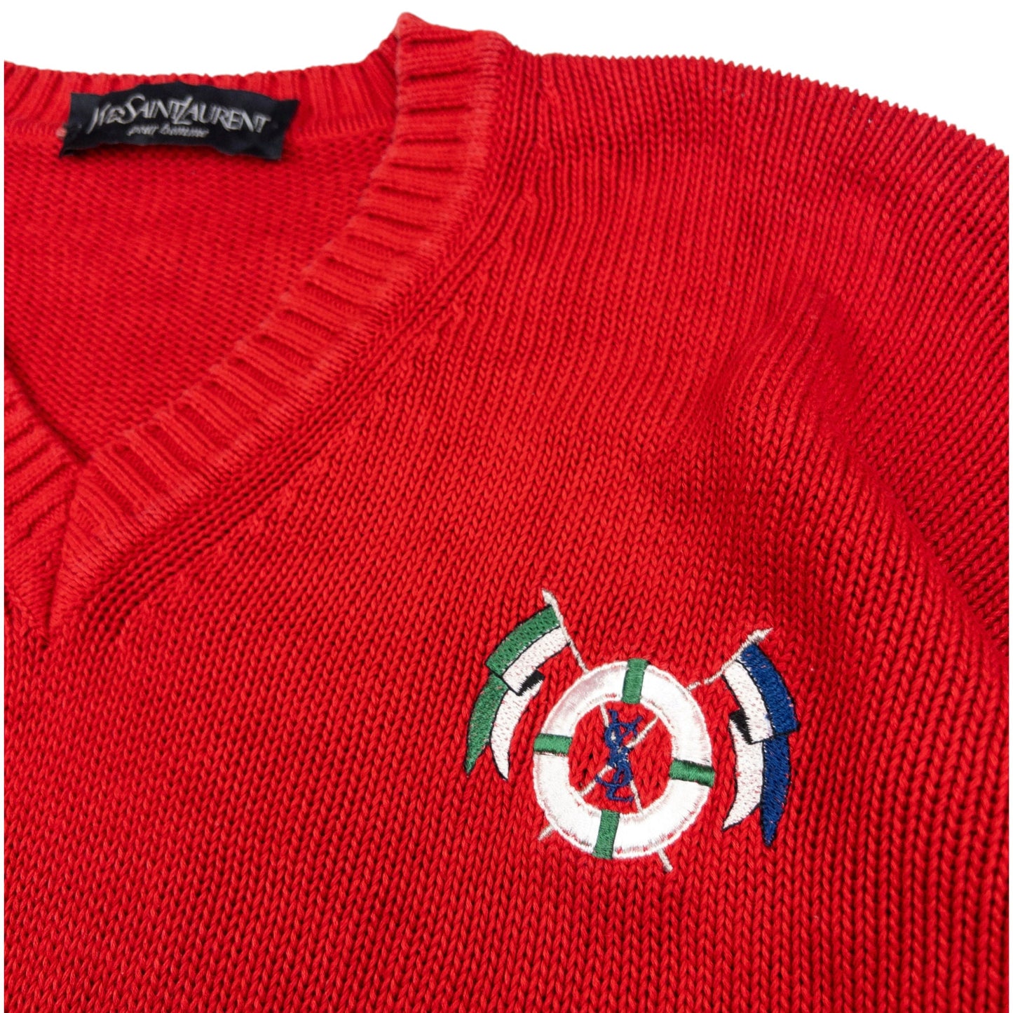 Vintage YSL Yves Saint Laurent Knit Jumper Size XL