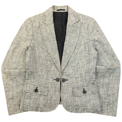Vintage 2000s Burberry Jacket & Pleated Skirt Suit Set Womens Size M | Medium, Grey