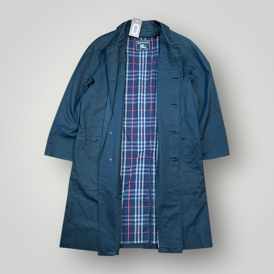 Burberry 90s Navy Trench Coat M/L