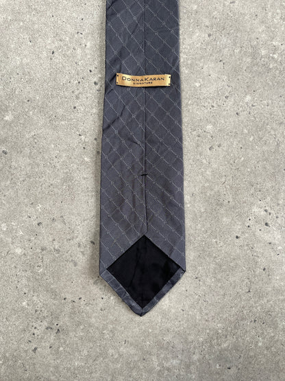 Donna Karan Signature 1990s Pure Silk Print Tie