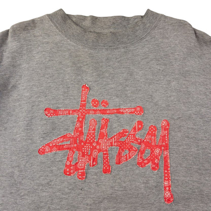 Vintage Stussy Paisley Applique Sweatshirt Size L