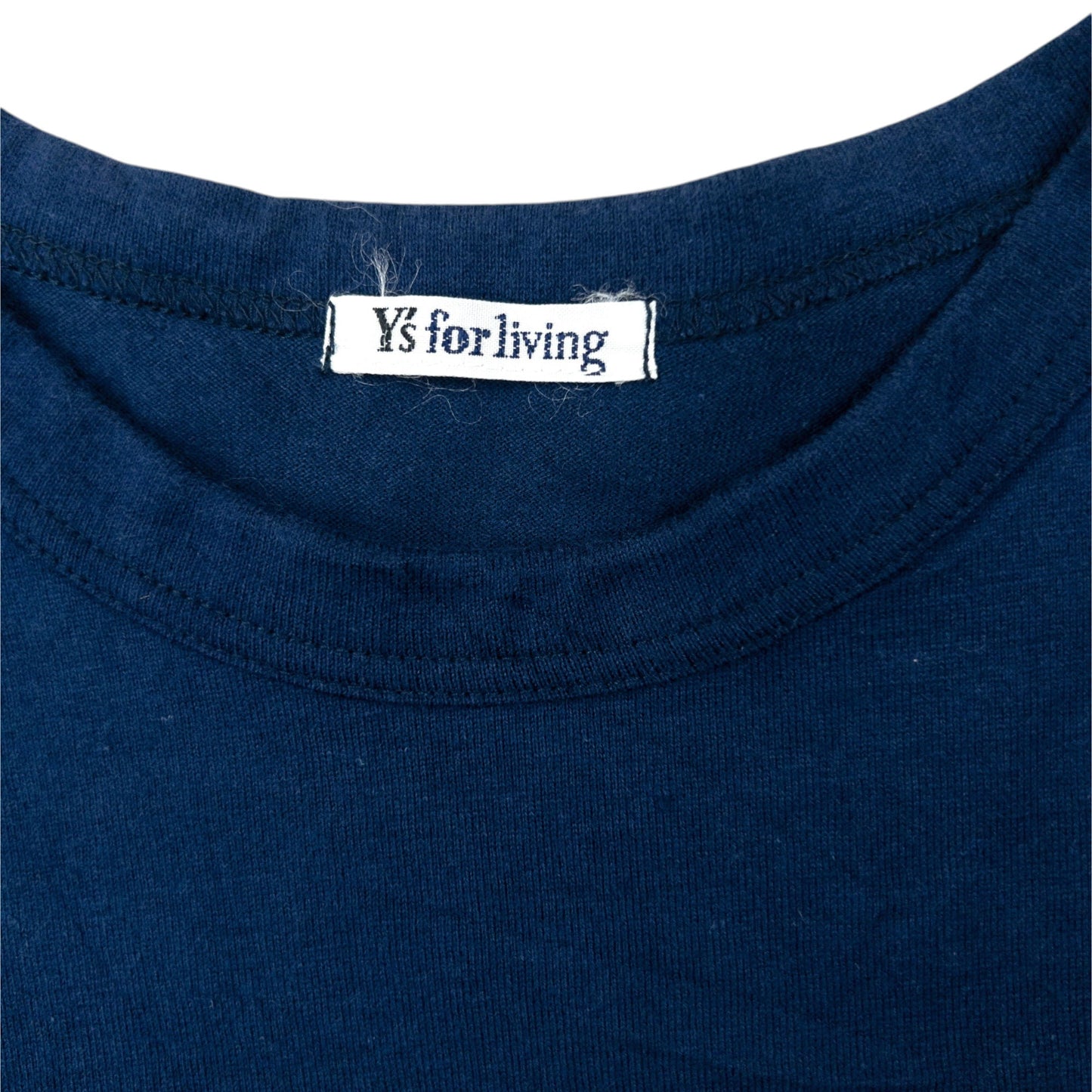 Vintage 90s Yohji Yamamoto Long Sleeve T Shirt Size S | Small, Navy