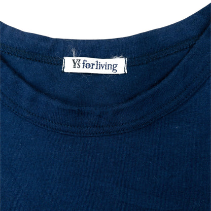 Vintage 90s Yohji Yamamoto Long Sleeve T Shirt Size S | Small, Navy