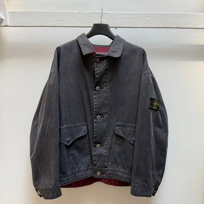 1980’s Stone Island Tela Stella Jacket (XL) | XL, Black, Red