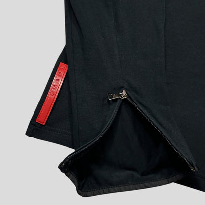 Prada Sport 00’s Red Tab Turtleneck Technical Zip T-shirt - S/M