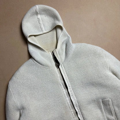 A/W 1999 Polar White President Knit Dual Layer Jacket