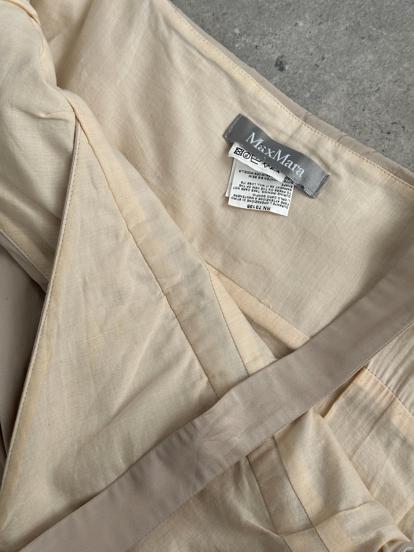 Max Mara Silk Asymmetric Bubble Hem Mini Dress - M/UK10