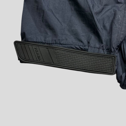 Prada 2020 Rubber Logo Taped Seam Windbreaker Jacket - M