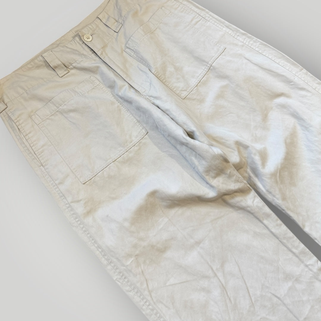 Y's Living by Yohji Yamamoto Reverse Pocket Cotton Wide Pants 36x32"