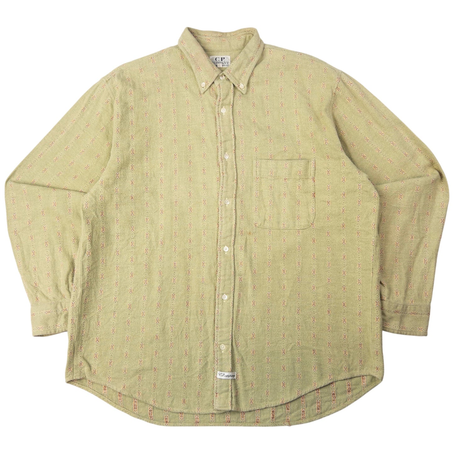 Vintage CP Company Embroidered Long Sleeve Button Up Shirt Size M