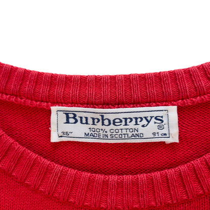 Vintage Burberry Crest Knit Jumper Women's Size S