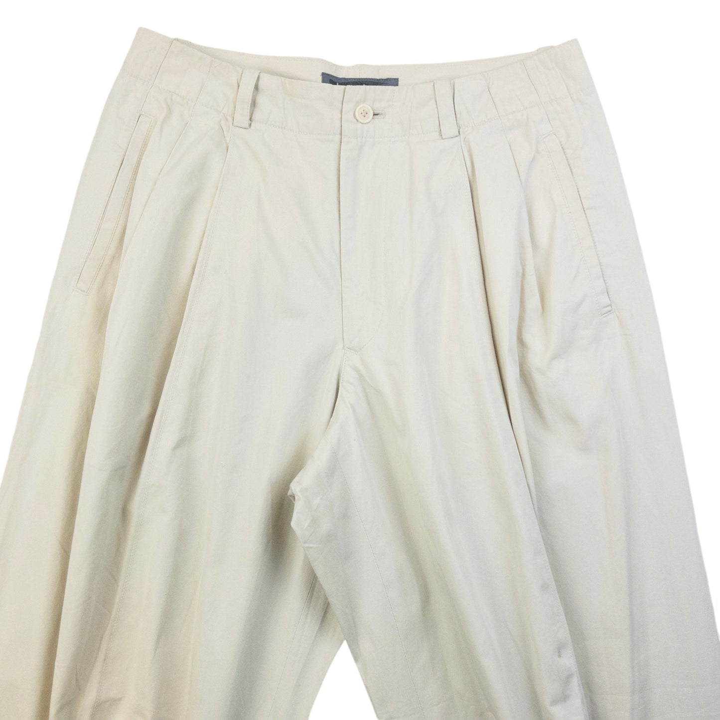 Vintage 80s Issey Miyake MEN Pleated Trousers Size W28 | W28, Cream