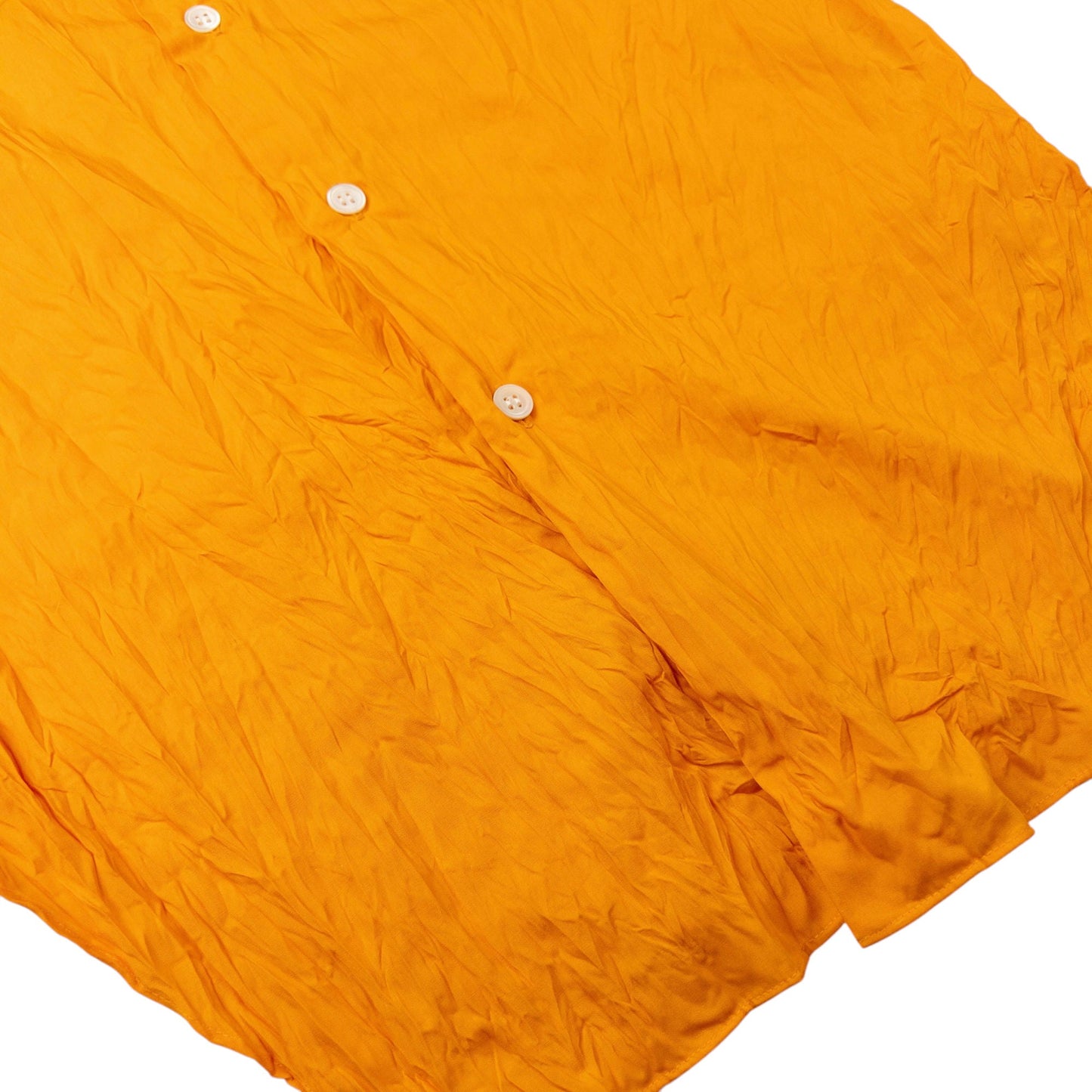 Vintage Issey Miyake Long Sleeve Button Up Crinkle Shirt Size M