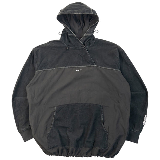 Vintage Nike Corduroy Pullover Jacket Size L | Large, Black