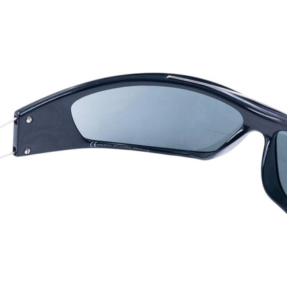 Vintage 2000s Dior Colourfull Wire Frame Shield Sunglasses | O/S, Black