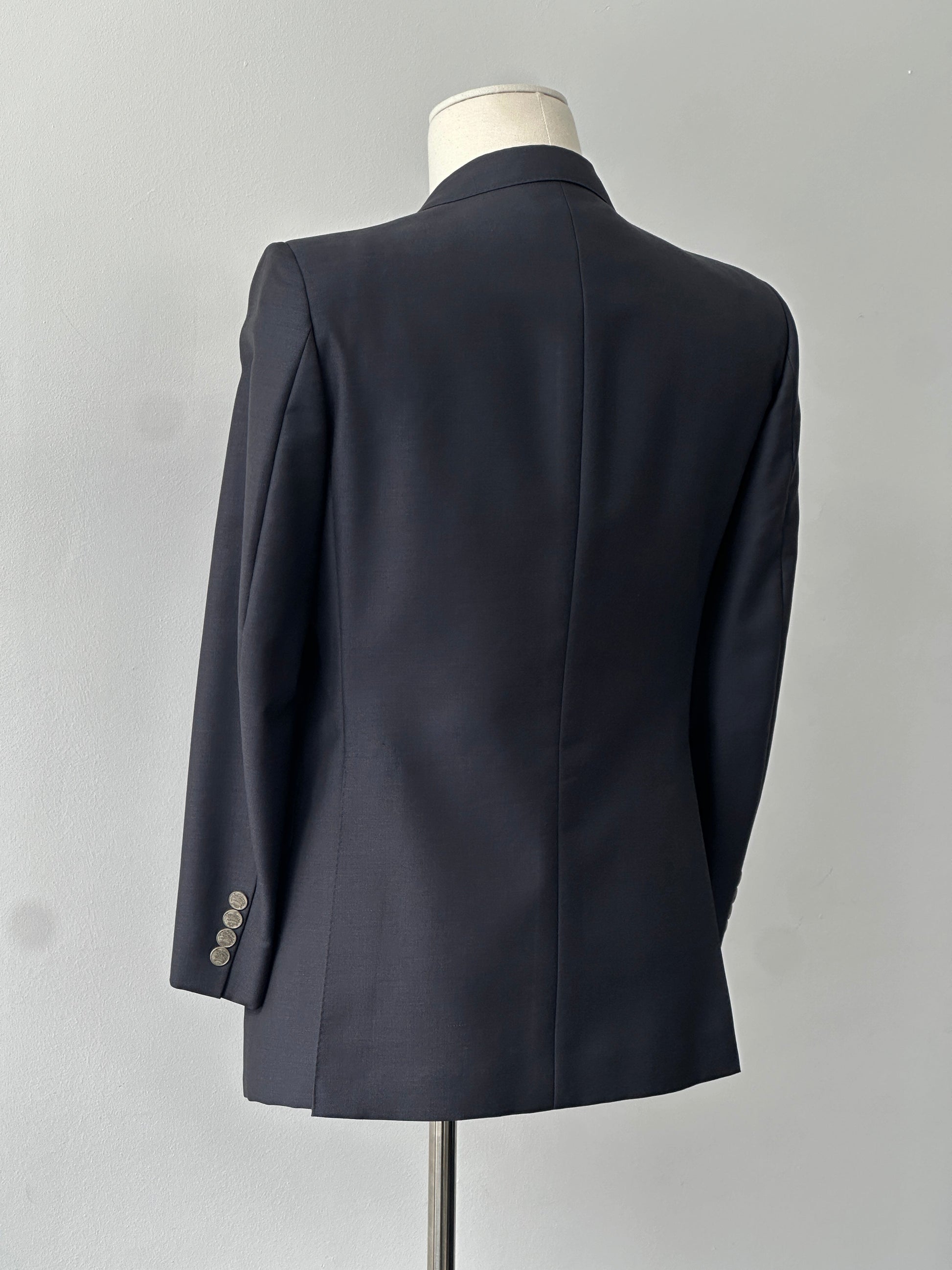 Burberry 1990s Bespoke Button Double Breasted Blazer - S
