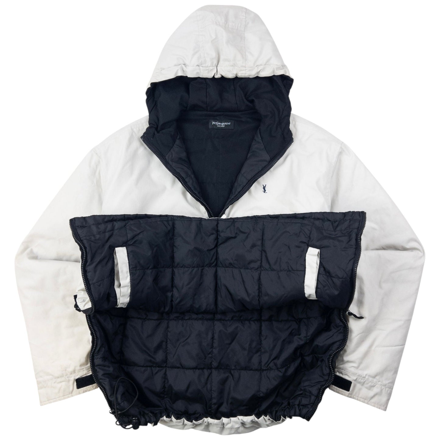 Vintage YSL Yves Saint Laurent Q Zip Padded Jacket Size M