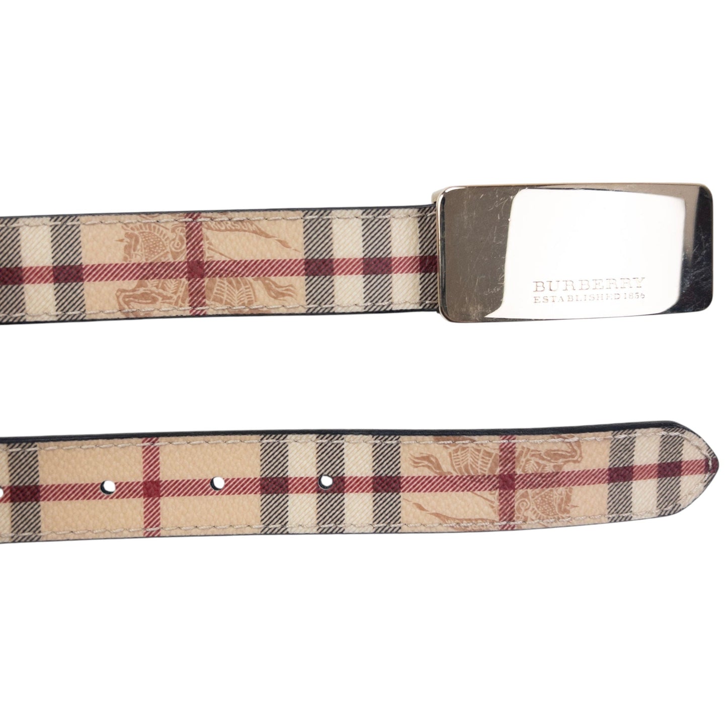 Vintage Burberry Nova Check Belt Size W38