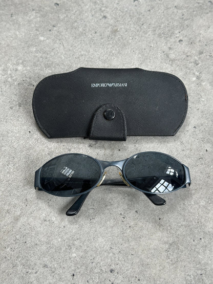 Emporio Armani 1990s Oval Logo Sunglasses