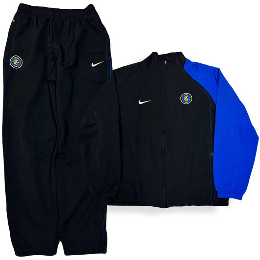 Nike Inter Milan 2004/05 Tracksuit In Black & Blue ( M )