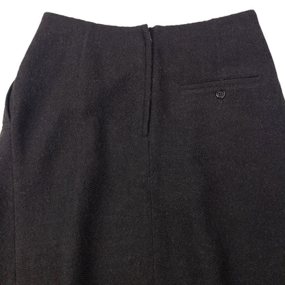 Vintage 90s Plantation By Issey Miyake Pleated Wool Skirt Womens Size W28 | W28, Brown