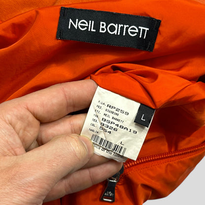 Neil Barrett Twin Zip Detailed Orange Windbreaker Jacket - L