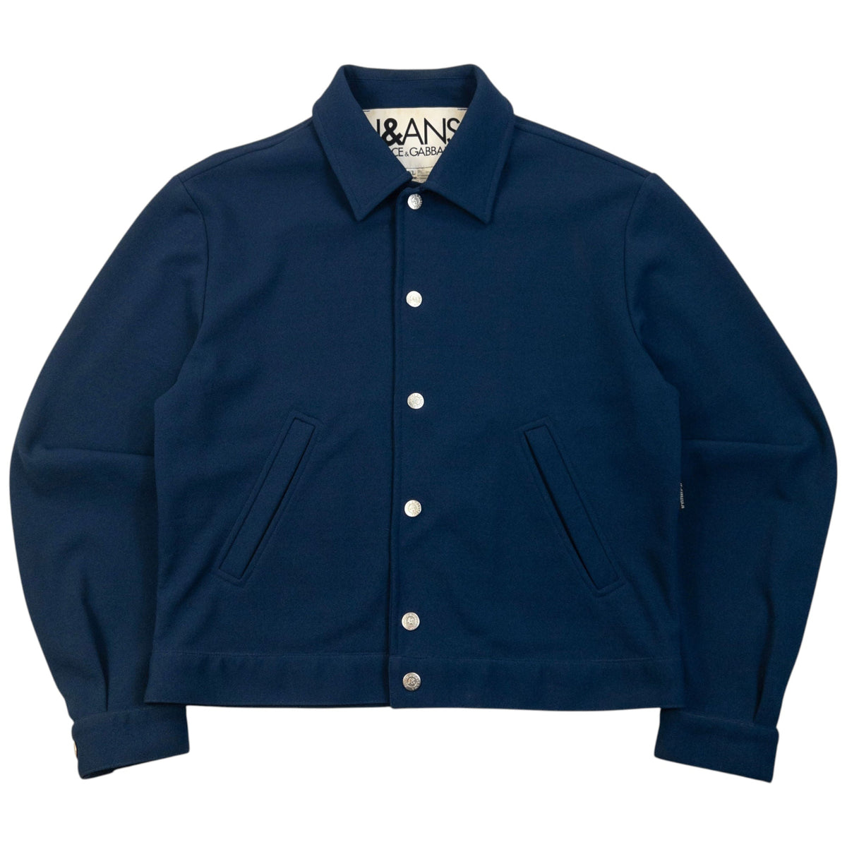 Vintage 2000s Dolce & Gabbana Button Up Jacket Size S | Small, Blue