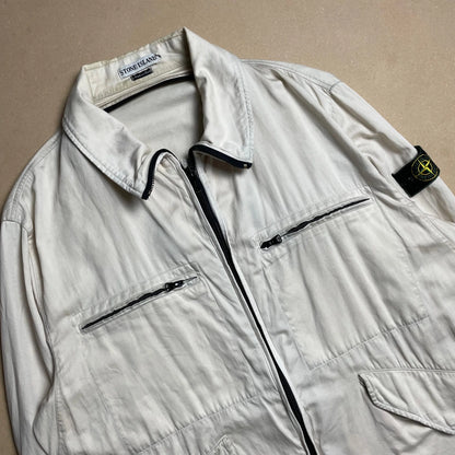 A/W 1996 Cream Raso Gommato Field Jacket