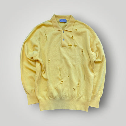 Comme des Garçons Homme AW/1990 Wool Knit Polo L | O/S, Tan