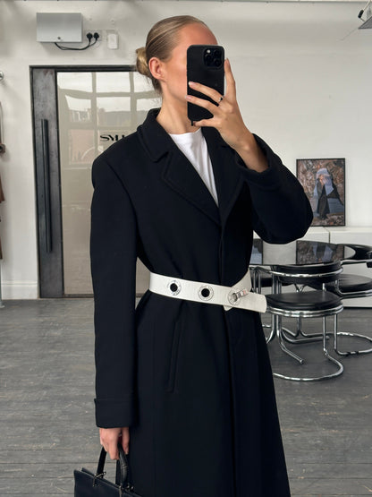 Giorgio Armani 1990s Pure Wool Floor Length Coat - M