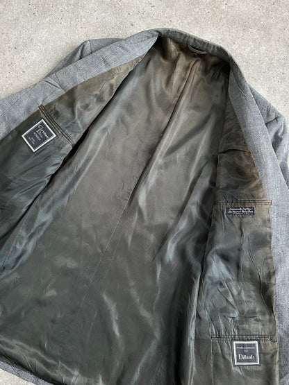 Christian Dior Monsieur 1990s Wool Check Single Breasted Blazer - 42R/XL