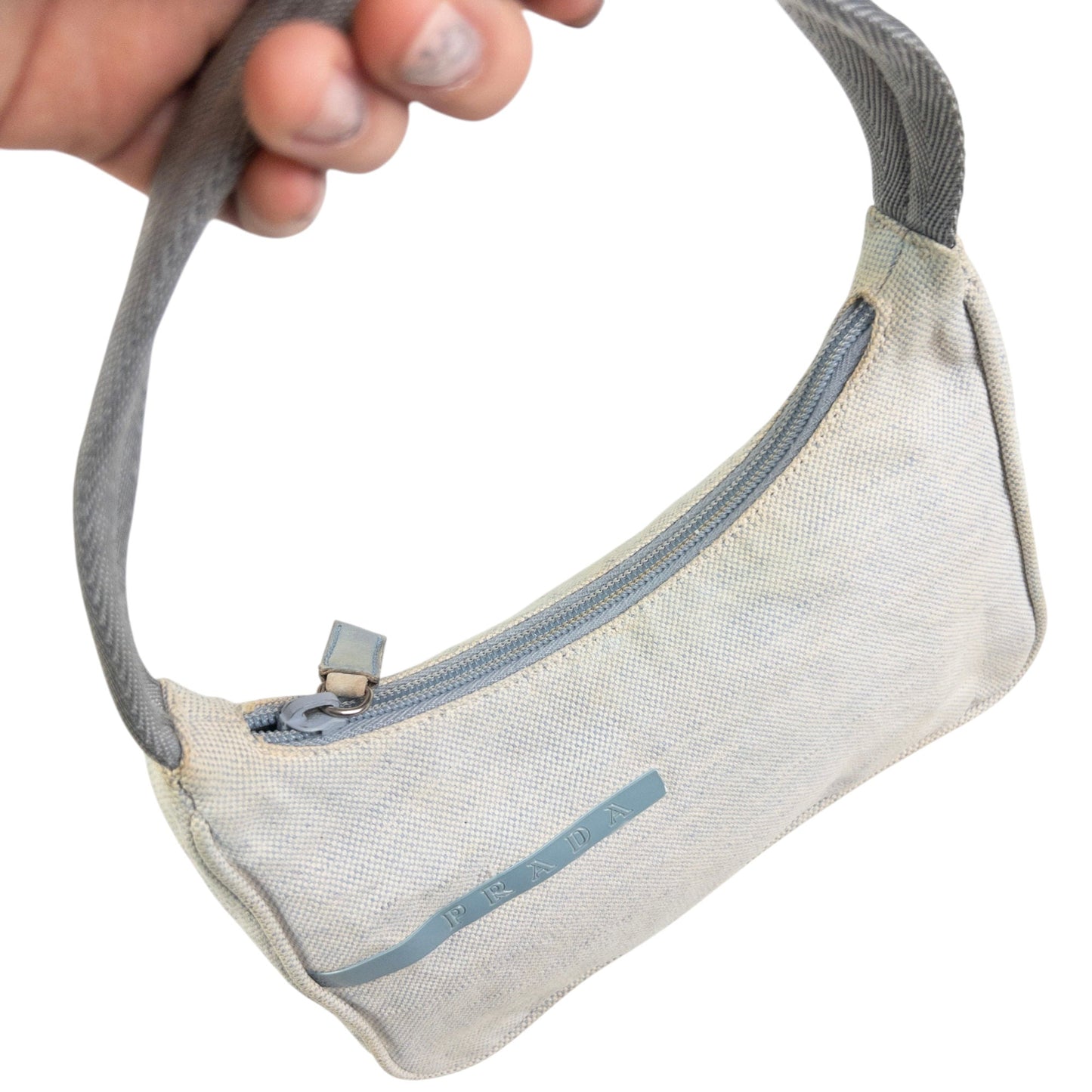 Vintage 1999 Prada Sport Mini Baguette Shoulder Bag