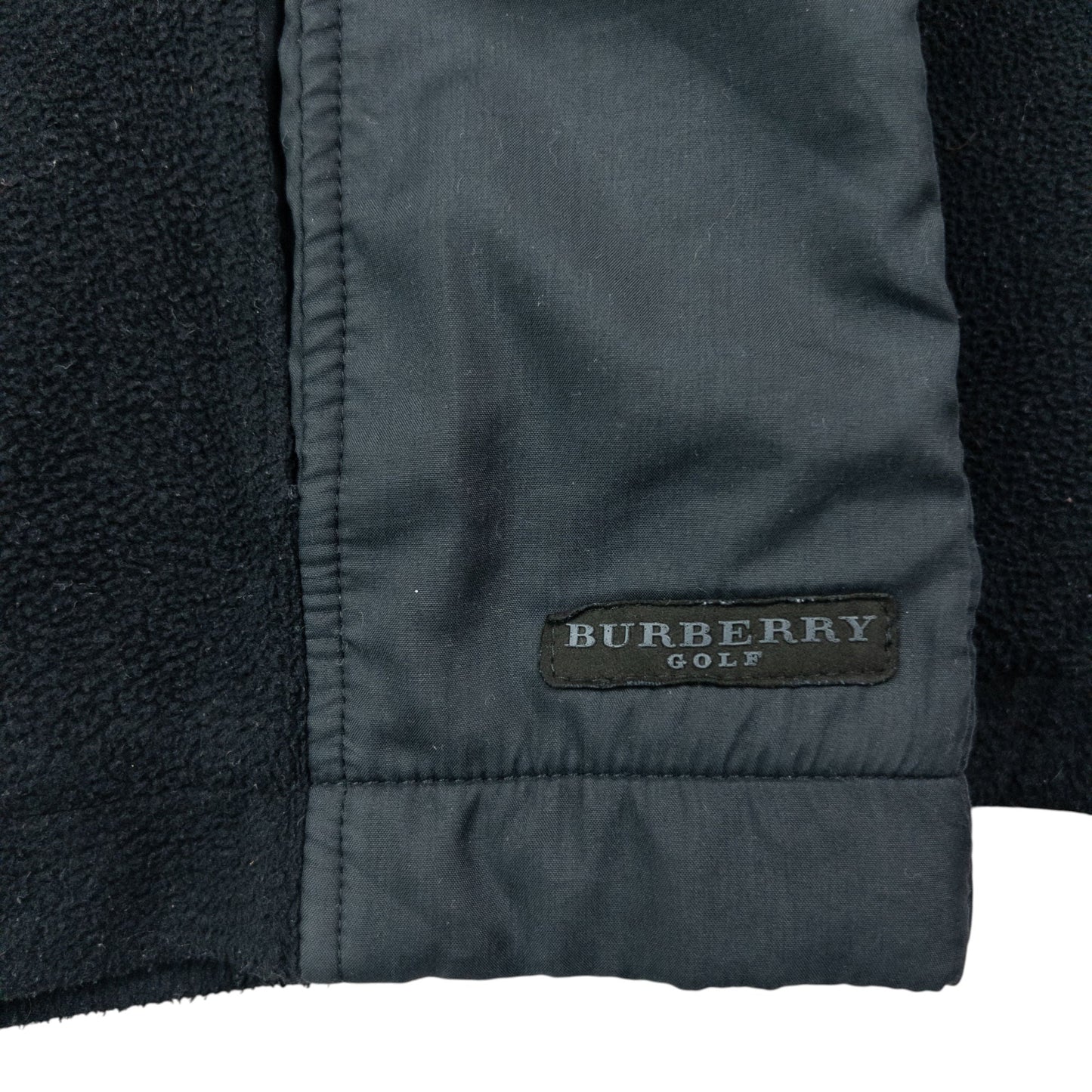 Vintage 2000s Burberry Golf Zip Up Fleece Jacket Womens Size M | Medium, Black