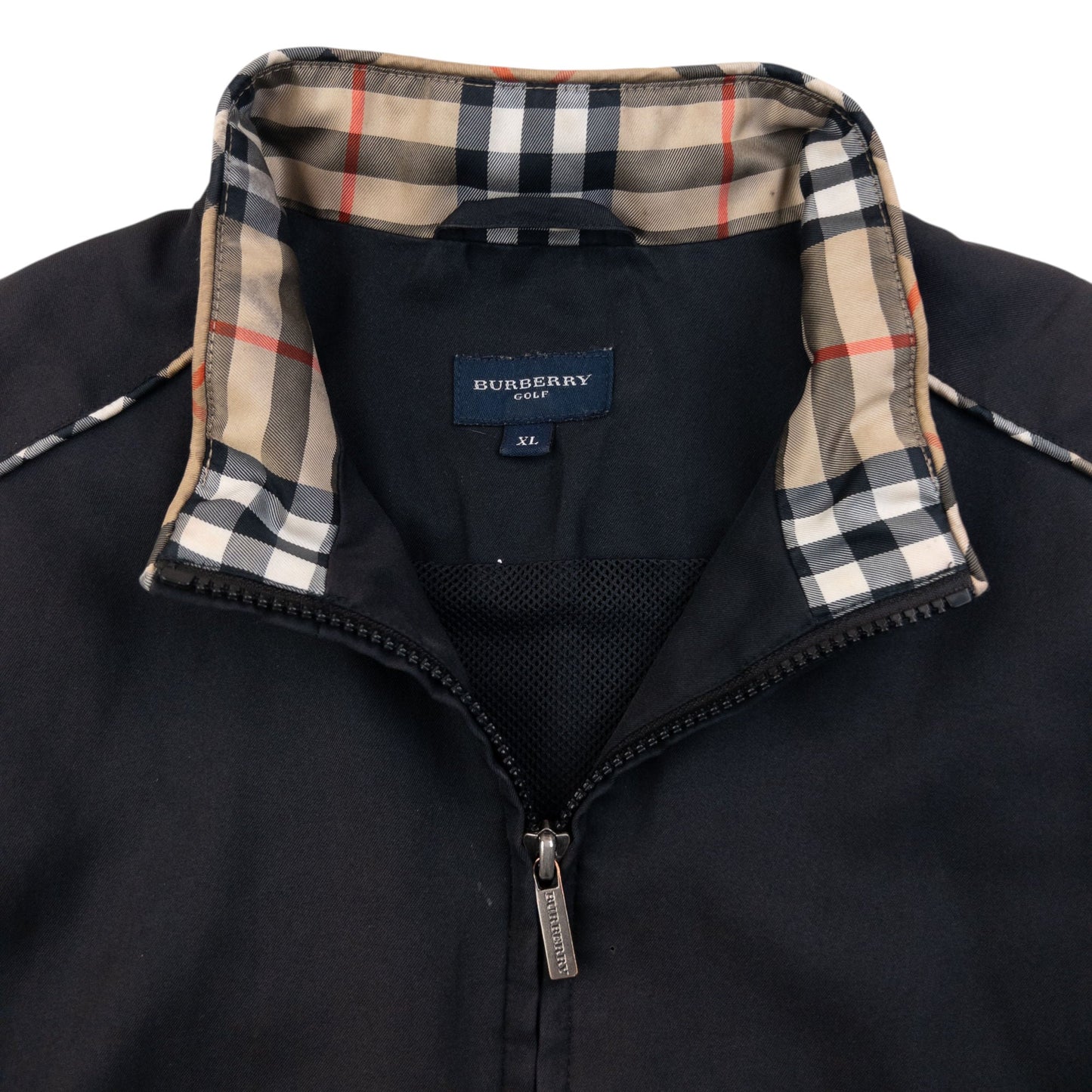 Vintage 2000s Burberry Golf Zip Up Gilet Size S | Small, Black