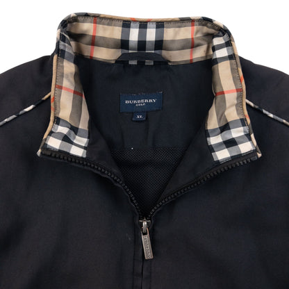 Vintage 2000s Burberry Golf Zip Up Gilet Size S | Small, Black