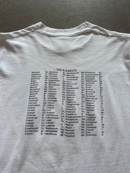 1990's Periodic Table of Elements T-Shirt - M | Medium, Red