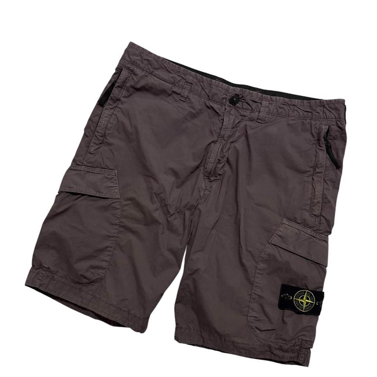Stone Island Canvas Shorts | W34, Dark Grey