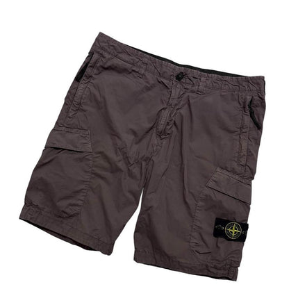 Stone Island Canvas Shorts | W34, Dark Grey