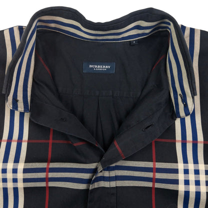 Vintage Burberry Nova Check Long Sleeve Button Up Shirt Size XL