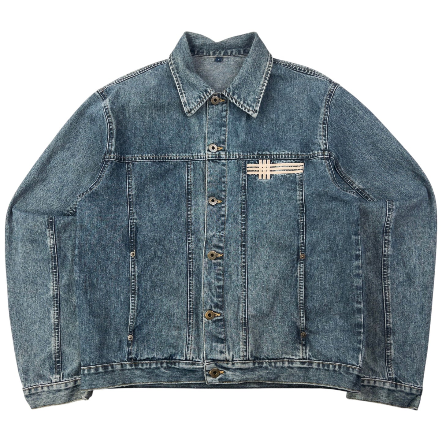 Vintage 2000s Burberry Button Up Denim Jacket Size S | Small, Multicoloured