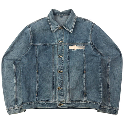 Vintage 2000s Burberry Button Up Denim Jacket Size S | Small, Multicoloured
