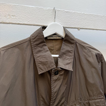 Mid 00’s Stone Island Zip Jacket / Overshirt (L) | Extra Large, Brown
