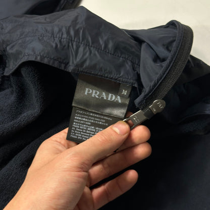 Prada 2016 Red Tab Nylon Panelled Track Jacket - M