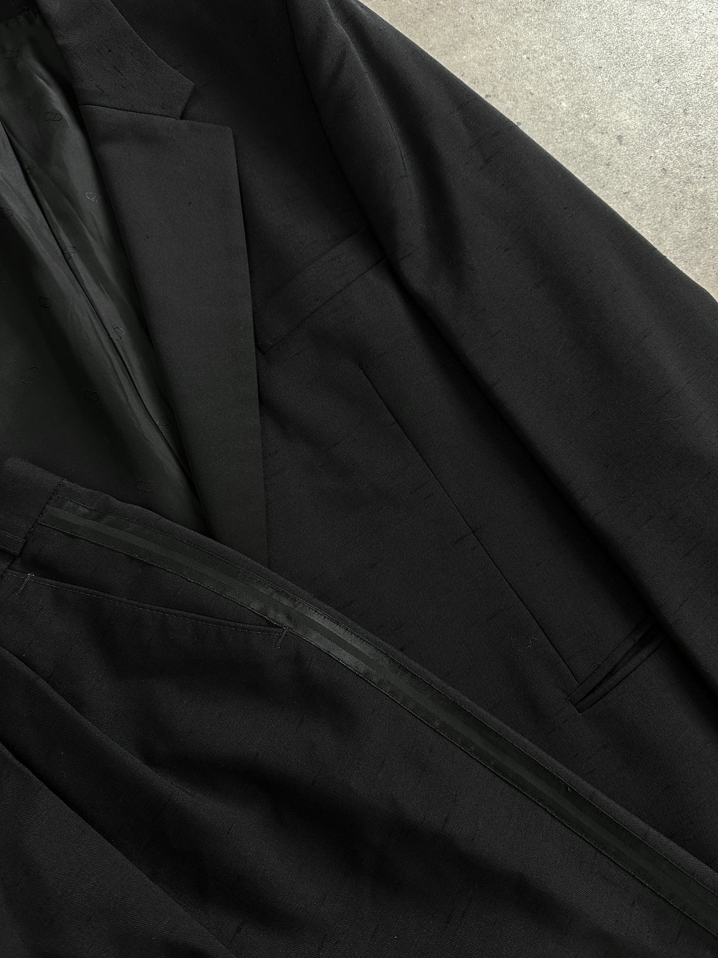 Christian Dior Monsieur 1990s Tuxedo Pure Wool Single Breasted Suit - 44R/W32