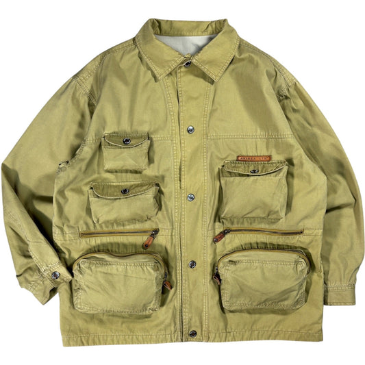 Avirex 00’s Olive Multipocket Utility Jacket XL | XL, Green