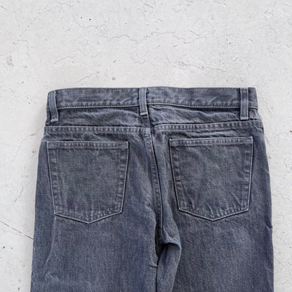1990s helmut lang grey bootcut denim | Gray, Grey