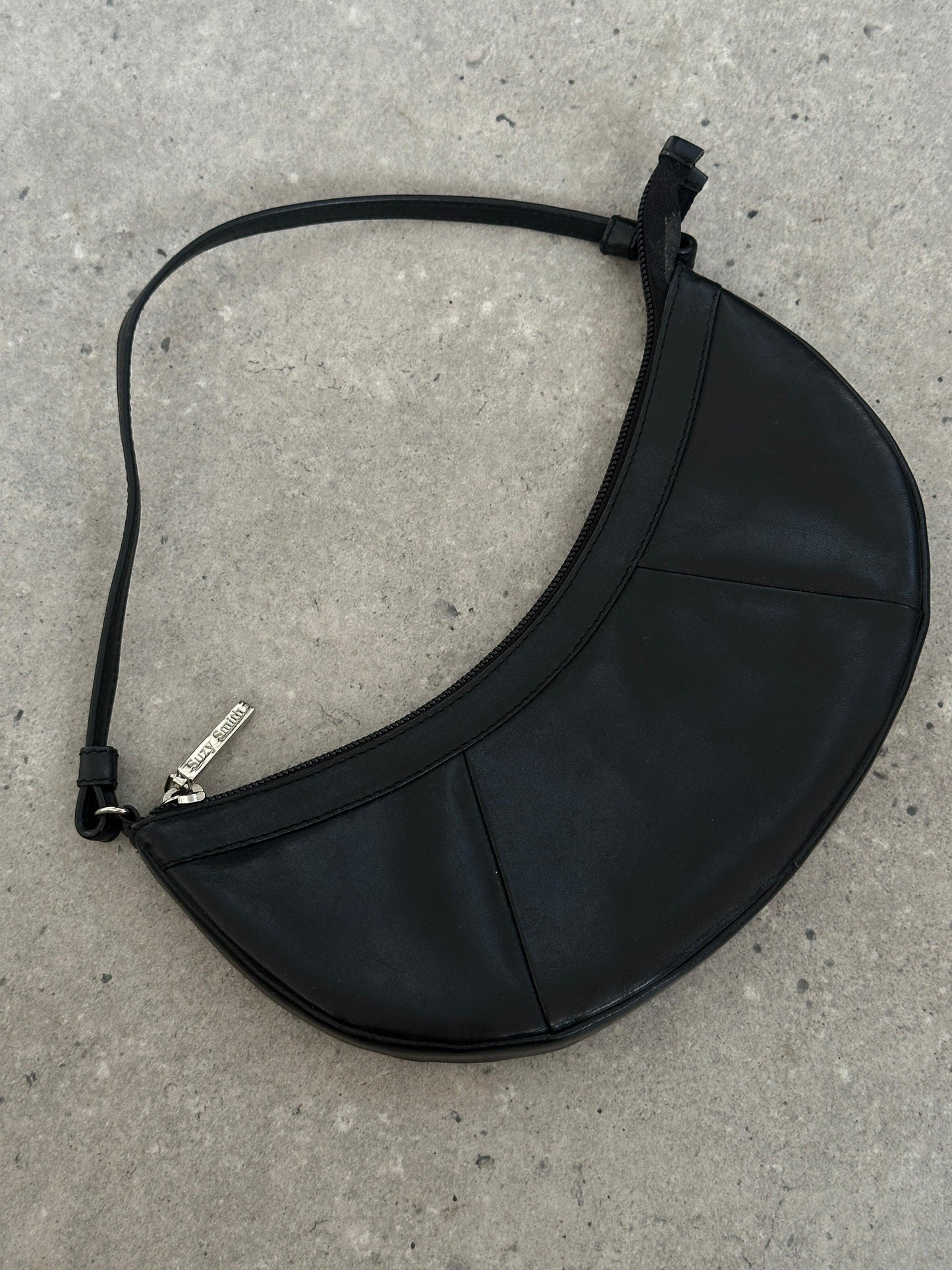 Vintage Leather Crescent Shoulder Bag - Known Source