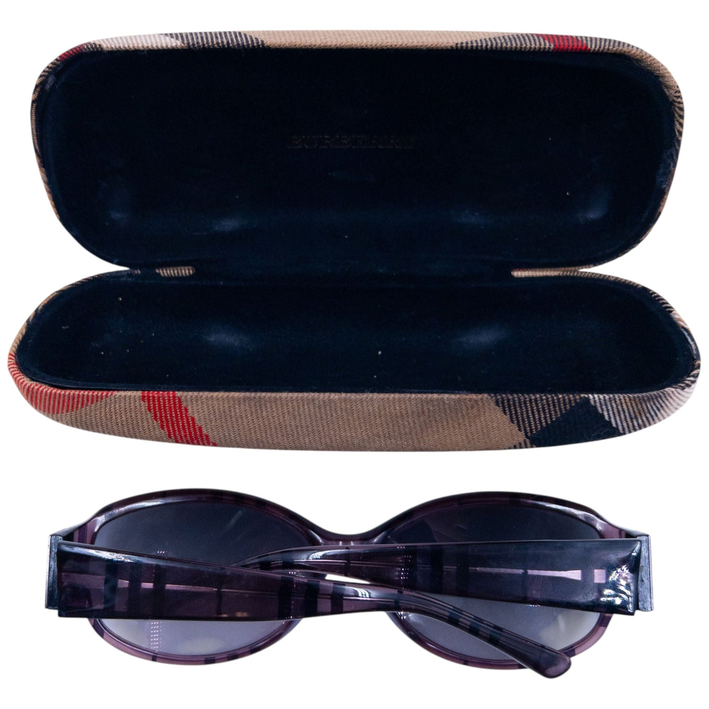 Vintage 2000s Burberry Nova Check Sunglasses | O/S, Purple